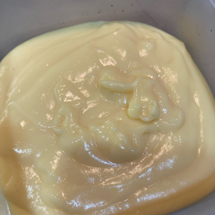 フライパンで手作りカスタードクリーム